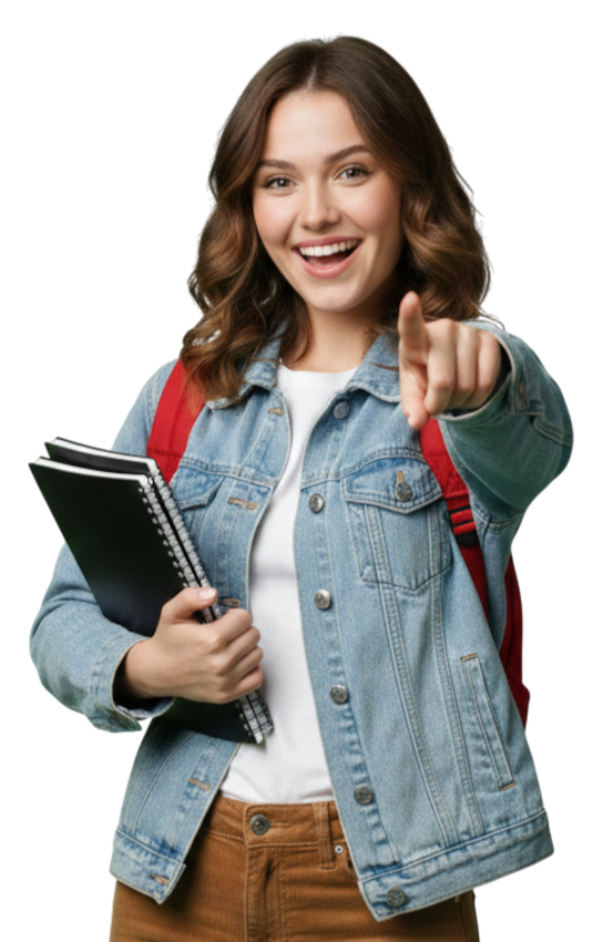 Estudiante joven sonriendo